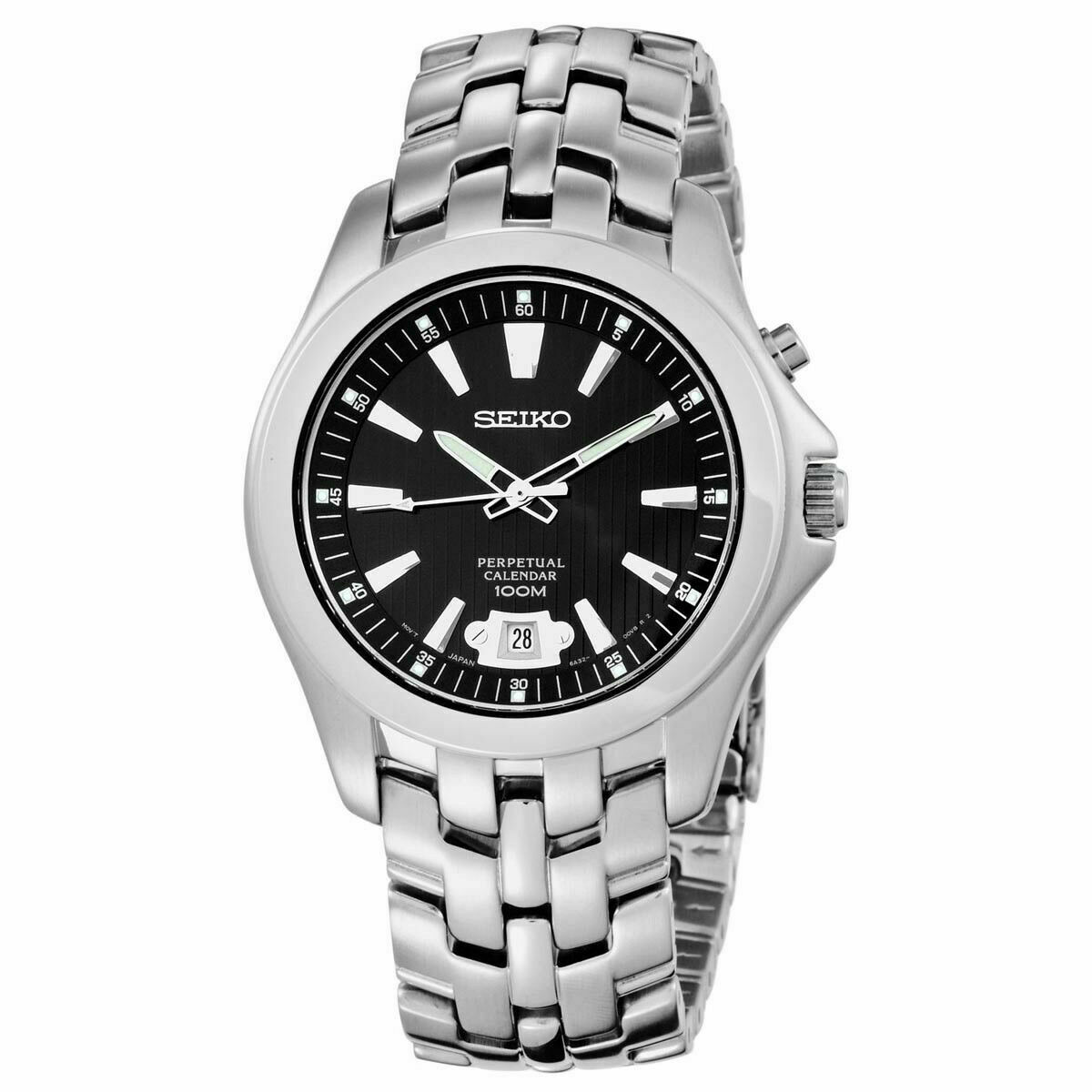Seiko Reloj Seiko Perpetual Calendar SNQ101 40mm Relojería 1s
